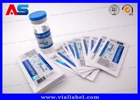 กำหนดเองพิมพ์ยาโฮโลแกรม 10ml Vial Labels กาวฉลากยาตามใบสั่งแพทย์