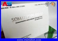 Somatropin เพาะกาย Hcg แท็บเล็ตกล่องยาที่กำหนดเอง / ยากล่องกระดาษ