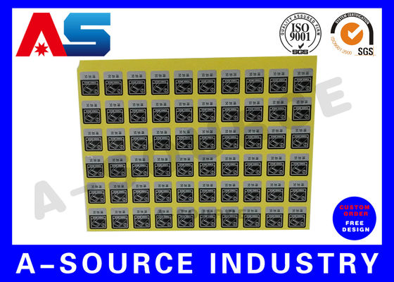 สติกเกอร์โฮโลแกรม Custom Security Anti Counterfeiting Custom พร้อมหมายเลขลำดับ / การซ้อนทับรอยขีดข่วน