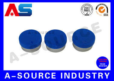 กระปุกแก้ว อลูมิเนียม Cap กับยาง Stopper สําหรับ 10ml / 2ml กระปุก electroplating สีดํา