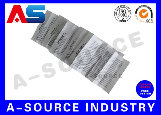 การพิมพ์สติกเกอร์ไวนิล การพิมพ์เภสัชกรรมฉลาก Peptide Propionate สำหรับขวดยาขนาด 2 มล.