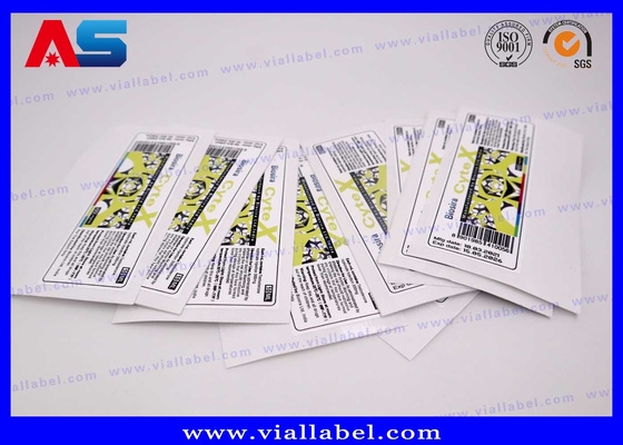 Hologram Custom Peptide Label With Small Bottle Caps การออกแบบฟรีสําหรับถังแก้ว