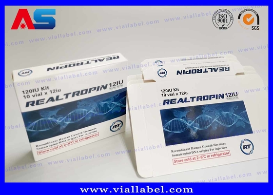 การออกแบบยา การพิมพ์ Somatropina Hcg 2ml กระปุกกล่องกล่องกล่องกล่องกล่องกล่องกระดาษกระปุกกล่องกล่องกล่อง