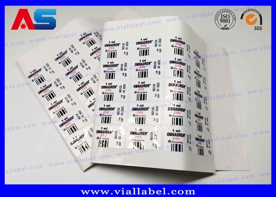 กระปุกเพพติด การพิมพ์สติกประเภทยา Melanotan 2 4C สําหรับกระปุกยาฉีด 2 ml