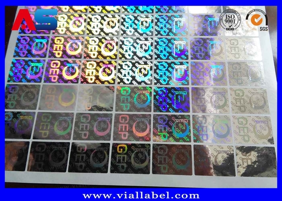 การรักษาความปลอดภัย Honeycomb Hologram Stickers การพิมพ์เพื่อป้องกันการปลอม