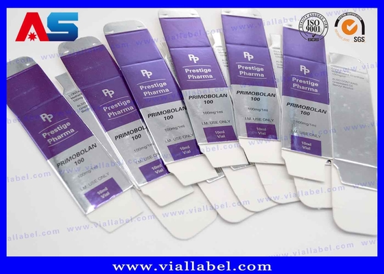 กล่องยา กล่องยา Packaging 10ml กระป๋อง Vial Box For Medical Pack กระป๋องแพทย์เงิน