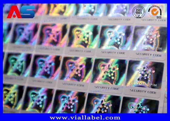 สติ๊กเกอร์ 3 มิติ Holographic สติ๊กเกอร์ QR Code Label การพิมพ์และสี สติ๊กเกอร์ว่างที่เปลี่ยนได้