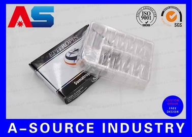 กล่องกระดาษ Hcg และฉลากถาดพลาสติกสำหรับยาฮอร์โมนการเจริญเติบโต