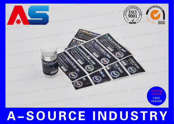 เครื่องพิมพ์ฉลากขวดเลเซอร์โฮโลแกรม 2ml / 5ml / 10ml / 15ml / 20ml ขวดสติกเกอร์สำหรับฮอร์โมนเทสโทสเตอโรน Enanthate เตียรอยด์