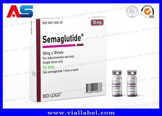 การพิมพ์กล่อง Semaglutide 2ml กล่องกล่องด้วย UV Glossy Laminate และการออกแบบที่กําหนดเอง