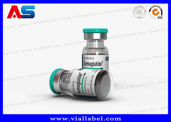 Semaglutide 2ml ตรากระป๋องขนาดเล็กที่ติดตามตามความต้องการ พร้อมลายสี UV Spot / Hot Stamp / Foil
