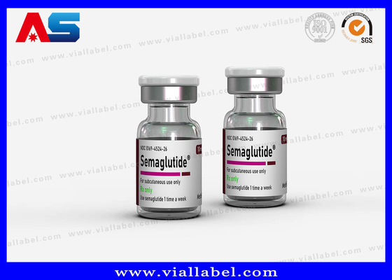 Semaglutide 2ml ตรากระป๋องขนาดเล็กที่ติดตามตามความต้องการ พร้อมลายสี UV Spot / Hot Stamp / Foil