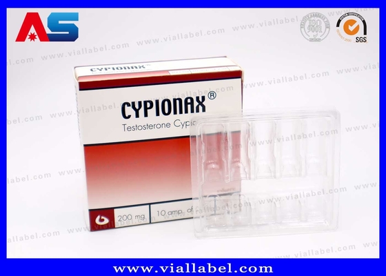 ตะกร้าพลาสติกและกล่องกระดาษสําหรับ 10 แอมเปอร์ของ 2ml MOQ 100pcs 55um ความหนา
