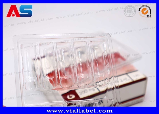 ตะกร้าพลาสติกและกล่องกระดาษสําหรับ 10 แอมเปอร์ของ 2ml MOQ 100pcs 55um ความหนา