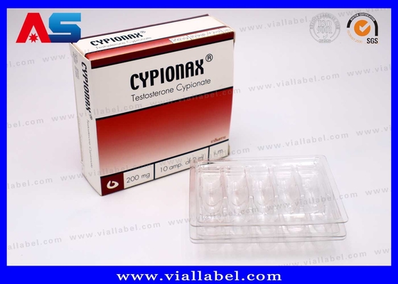 ตะกร้าพลาสติกและกล่องกระดาษสําหรับ 10 แอมเปอร์ของ 2ml MOQ 100pcs 55um ความหนา