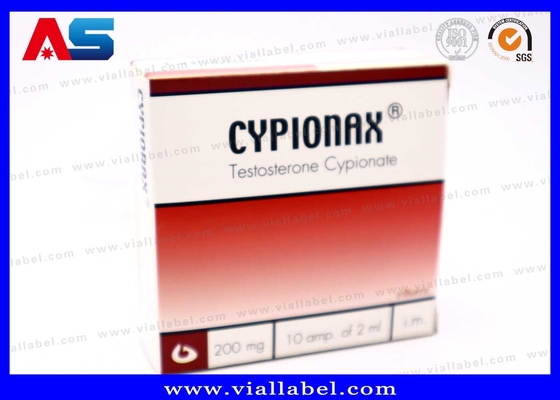 กล่องบรรจุยา CMYK สําหรับ 10 แอมพลู 1 มิลกล่องกระดาษแอมพลูและตู้พลาสติก