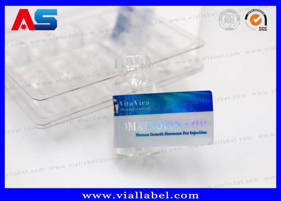 กระปุกเล็ก Hcg กล่องติด 2ml กล่องระบุสีโลหะสีน้ําเงิน