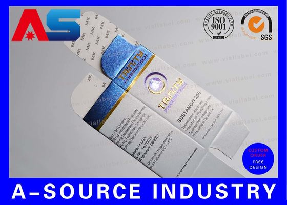 กล่องเก็บ 10 มิลลิลิสตาร์คที่ทําตามสั่ง พร้อมพิมพ์ 2 ด้าน UV Matt Finish สําหรับการสร้างร่างกาย / แพคเกจเพปติด