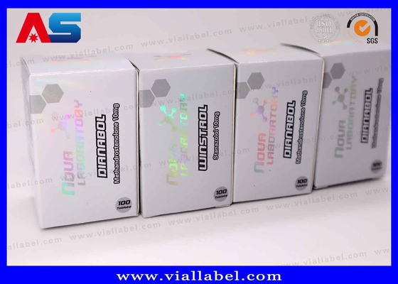 Bio Pharma 10ml Vial Box Label และขวดแก้วสำหรับ Muscle Growth Acetate 250mg Package