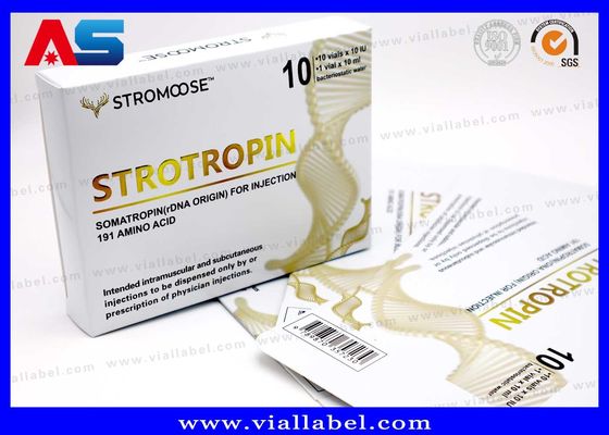 Glossy/Matt Laminated 2ml / 3ml Vial Boxes Injection Glass Bottle for Peptides / Hcg / Somatropin