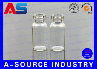 สารฉีด 2 ml - 10 ml กระป๋องแก้วขนาดเล็กใส ปิดซิลิโคน / ปิดปิด