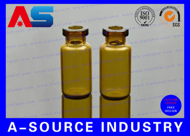 สารฉีด 2 ml - 10 ml กระป๋องแก้วขนาดเล็กใส ปิดซิลิโคน / ปิดปิด