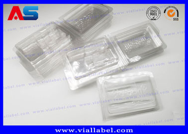 ถังบรรจุยากล่อง PVC Clear Ampoule Blister สําหรับยา 2 มล Vials Grave Embossing