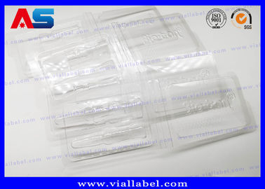 ถังบรรจุยากล่อง PVC Clear Ampoule Blister สําหรับยา 2 มล Vials Grave Embossing