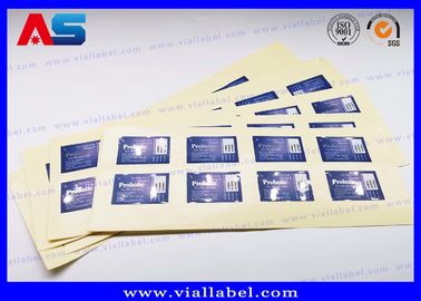 ทอง / เหรียญเงินแผ่นสติ๊กเกอร์ 5ml กล่องพีปติด กล่องฉลากการพิมพ์ Matt Lamination Vial Sticker Maker สําหรับยา