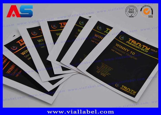 สติกเกอร์ฉลากขวดยา CMYK สำหรับขวด/ถุง แบบสั่งทำพิเศษด้วยเลเซอร์โฮโลแกรม