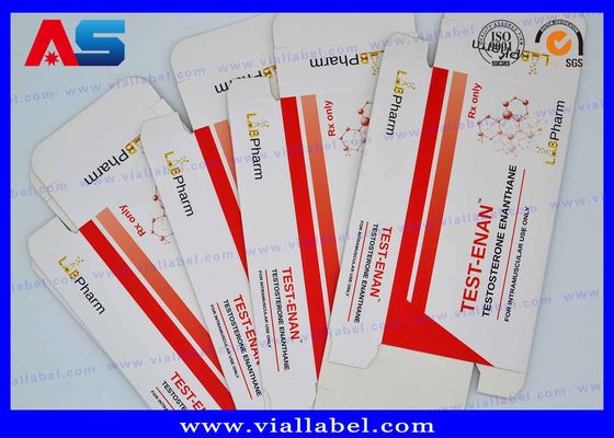กระป๋องกระดาษ 300 กรัม กล่องบรรจุสําหรับ 2 มิลลิลิตร Peptides กระจกแก้วกล่องบรรจุยา