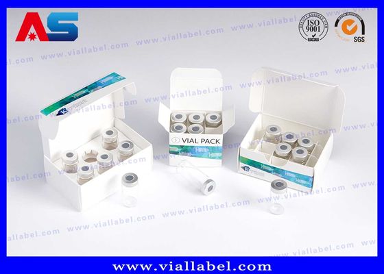 กล่องกระดาษ Hcg และฉลากถาดพลาสติกสำหรับยาฮอร์โมนการเจริญเติบโต