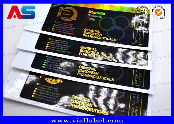 CMYK Strong Adhesive Labels Sticky Labels For Peptide Bodybuildings Glass Vials ฉลากติดด้วยตนเอง