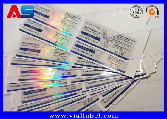 สีสติ๊กเกอร์ที่สามารถปรับแต่งได้ 10ml / 2ml กล่องฉลาก การสร้างร่างกาย สําหรับการทดสอบในห้องปฏิบัติการ