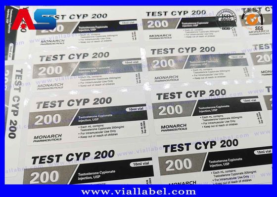 CMYK การพิมพ์ฉลากขวดแบบกำหนดเอง 10ml สำหรับขวดยาแก้ว
