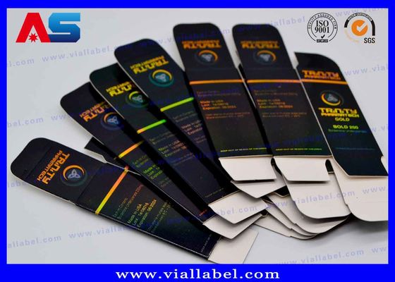 สติ๊กเกอร์และกล่องขวดขนาด 10 มล. แบบกำหนดเองสำหรับการออกแบบขวด Anabolic ฟรีที่แตกต่างกัน