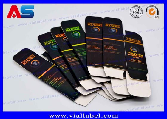 สติ๊กเกอร์และกล่องขวดขนาด 10 มล. แบบกำหนดเองสำหรับการออกแบบขวด Anabolic ฟรีที่แตกต่างกัน
