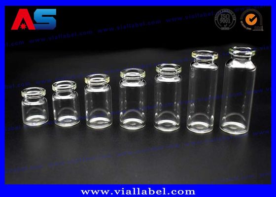 สารฉีด 2 ml - 10 ml กระป๋องแก้วขนาดเล็กใส ปิดซิลิโคน / ปิดปิด