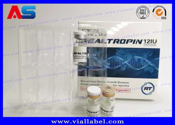 SFDA กระป๋องแก้วขนาดเล็กที่ไร้เชื้อ 2 - 30 ml พร้อมฉลากกระดาษยาและกล่องที่มี BLISTER