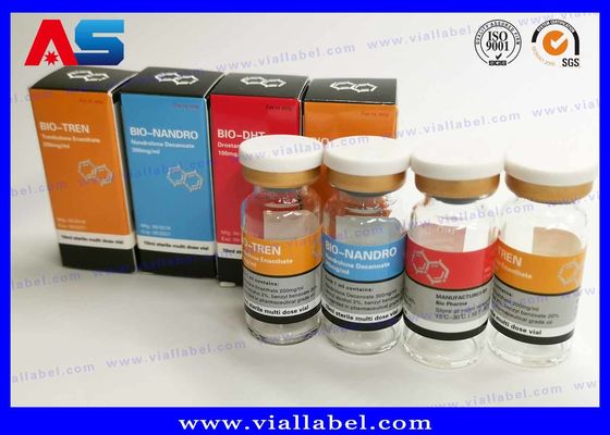 ฉลากขวดยา Cypionate เพาะกาย 25x60 มม. ได้รับการรับรองมาตรฐาน ISO สำหรับขวดขนาด 10 มล