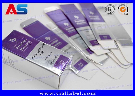 Muscledevelop เงินฟอยล์นูน 10ml ขวดกล่องเก็บของ Injectables เตียรอยด์ Meditech Muscle Growth
