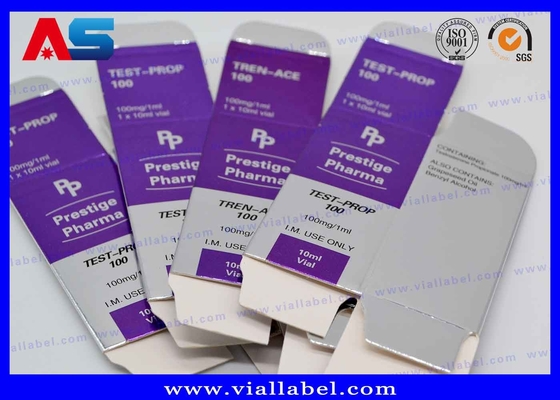 ปั๊มโฮโลแกรมฟอยล์ Sterial 10ml ขวดกล่อง Bodybuilding Propionate / กำหนดเองพิมพ์ Pharma กล่องแพทย์
