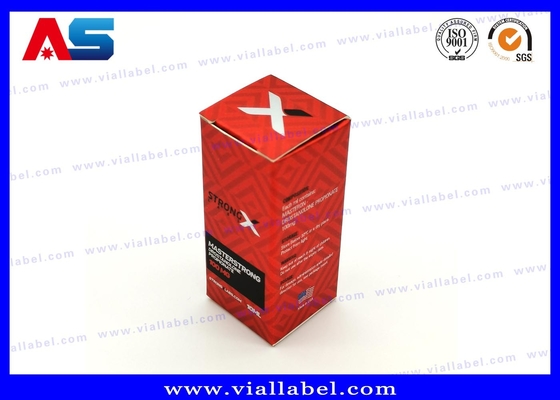 กล่องบรรจุขวดกระดาษขนาด 10 มล. โฮโลแกรมกล่องขวดกระดาษขนาด 10 มล. พร้อม Muscle Growth / Bodybuilding แบบกำหนดเอง