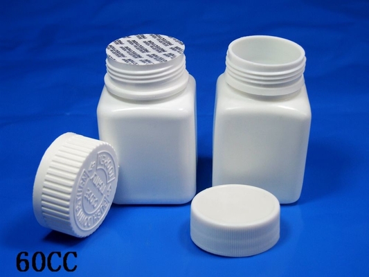 กระปุกยาพลาสติก HDPE สําหรับการแพทย์ พร้อมฝาปิดกันเด็กและป้องกัน