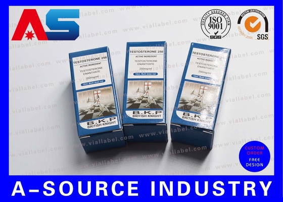 กล่องกระดาษพับกันน้ํา สําหรับยาฉีด ถังแก้ว 10 มล กล่องบรรจุยาที่มีสัญลักษณ์ที่กําหนดเอง