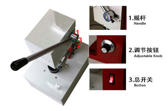 Flip Off อลูมิเนียม Tops 20mm Vial Crimper เครื่องมือ Crimping 380v / 220v เครื่อง crimping vial