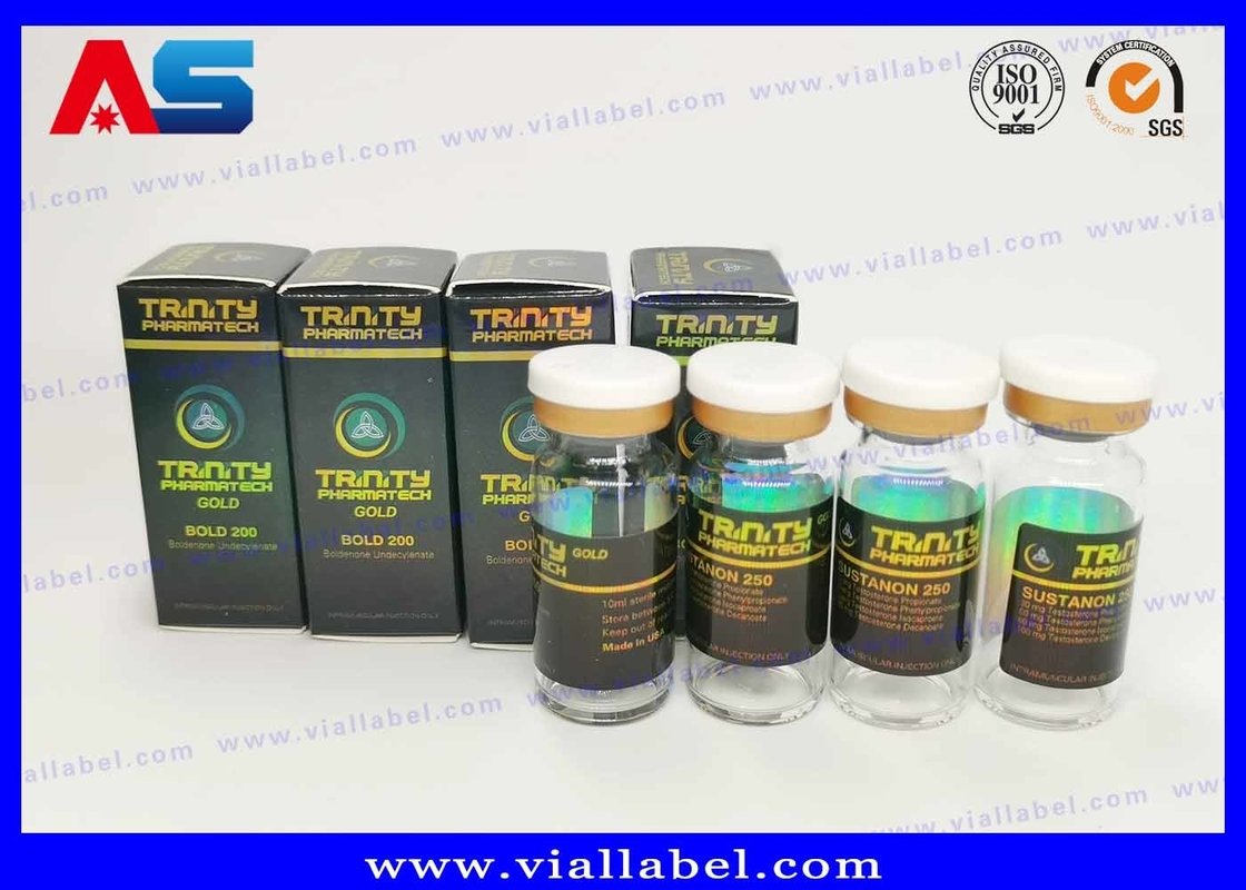 ยาเพปติด Sarms กระดาษ Vial กล่องบรรจุ โลโก้ Hologram ลวด UV กล่อง 10ml