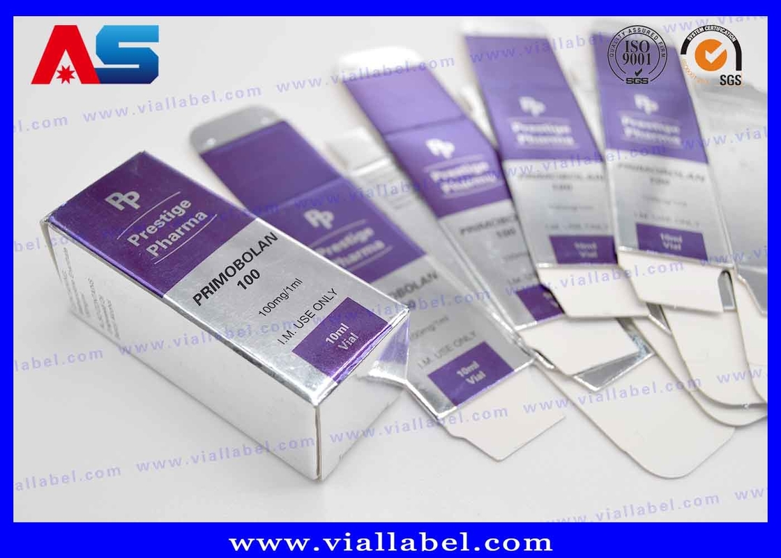 กล่องยา กล่องยา Packaging 10ml กระป๋อง Vial Box For Medical Pack กระป๋องแพทย์เงิน