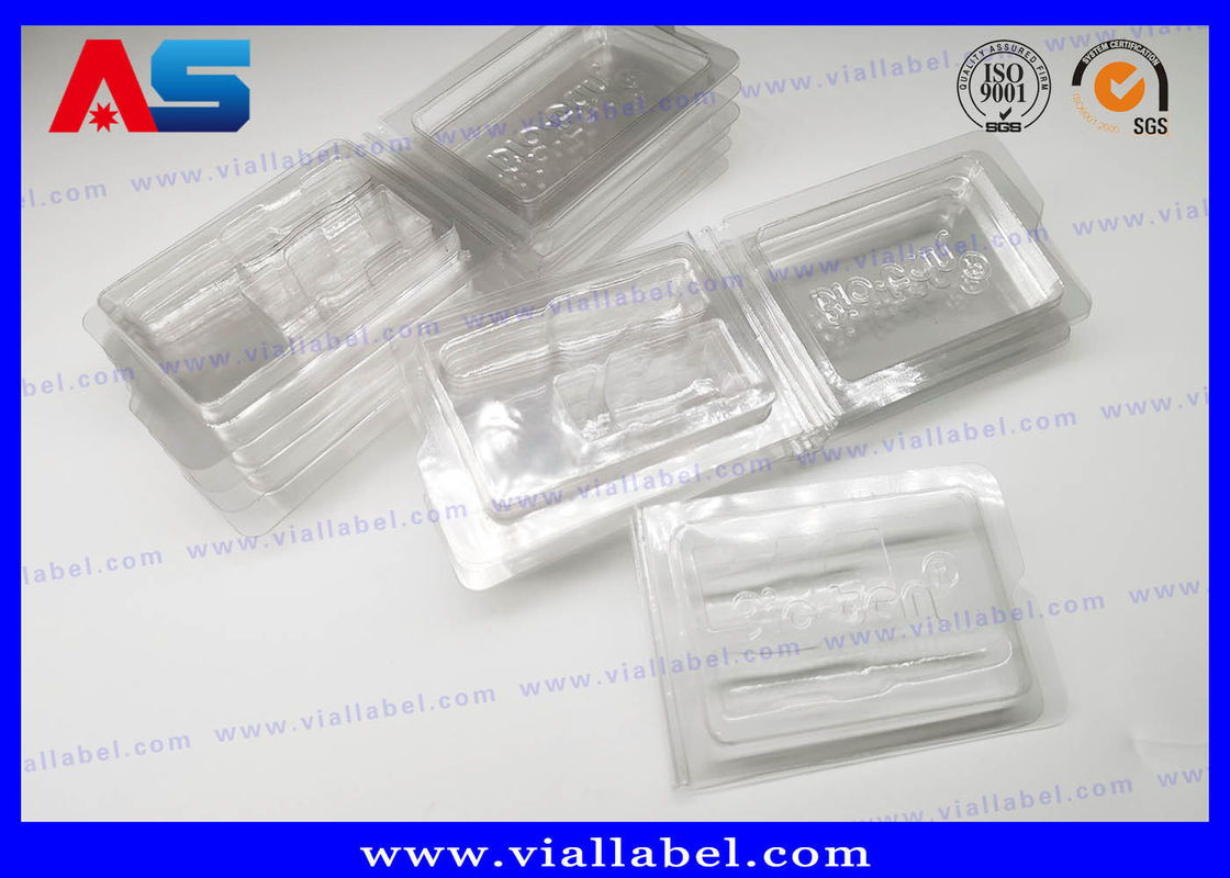 ถังบรรจุยากล่อง PVC Clear Ampoule Blister สําหรับยา 2 มล Vials Grave Embossing