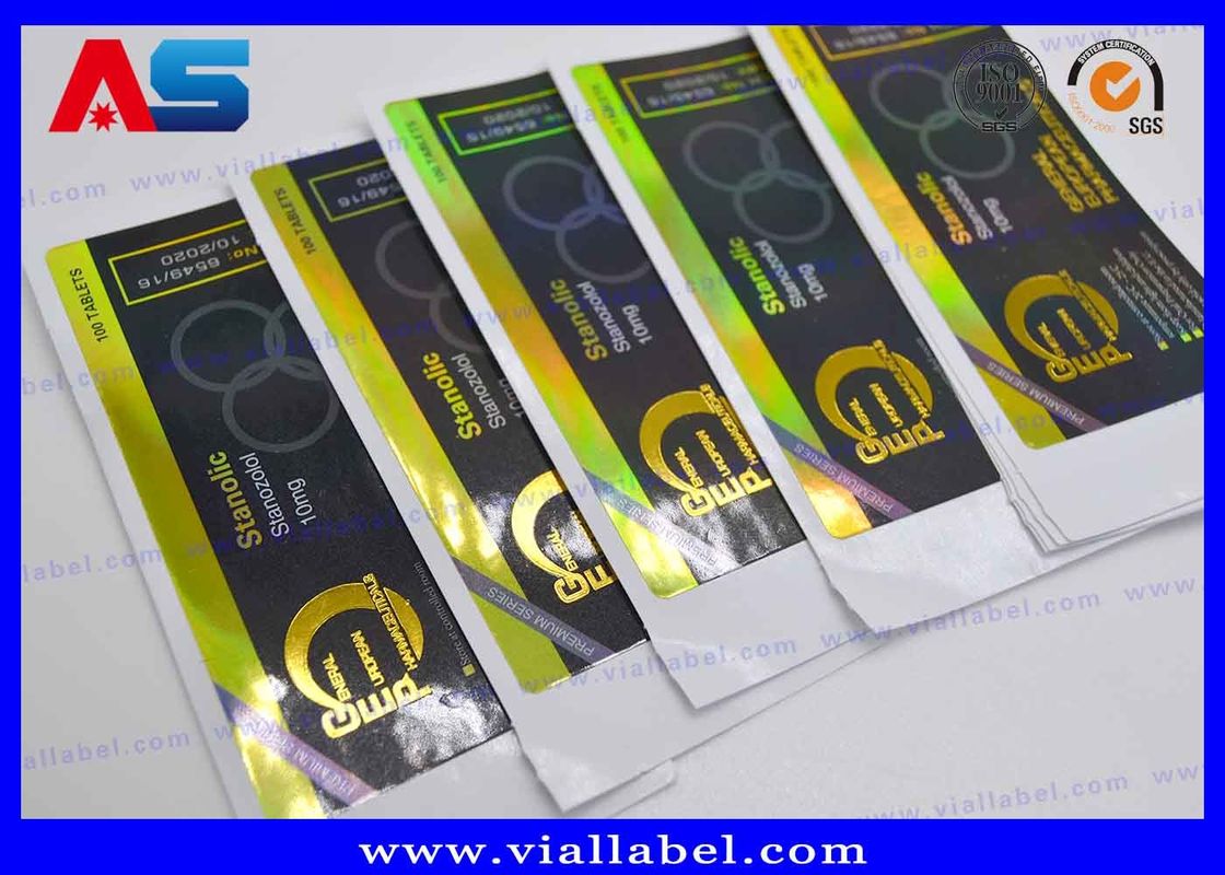 CMYK Strong Adhesive Labels Sticky Labels For Peptide Bodybuildings Glass Vials ฉลากติดด้วยตนเอง